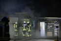 Feuer Papp Presscontainer Koeln Hoehenberg Bochumerstr P038